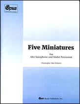 Five Miniatures Alto Saxophone and Mallet Percussion Duet cover
